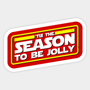 Christmas 'Tis The Season Slogan Sticker